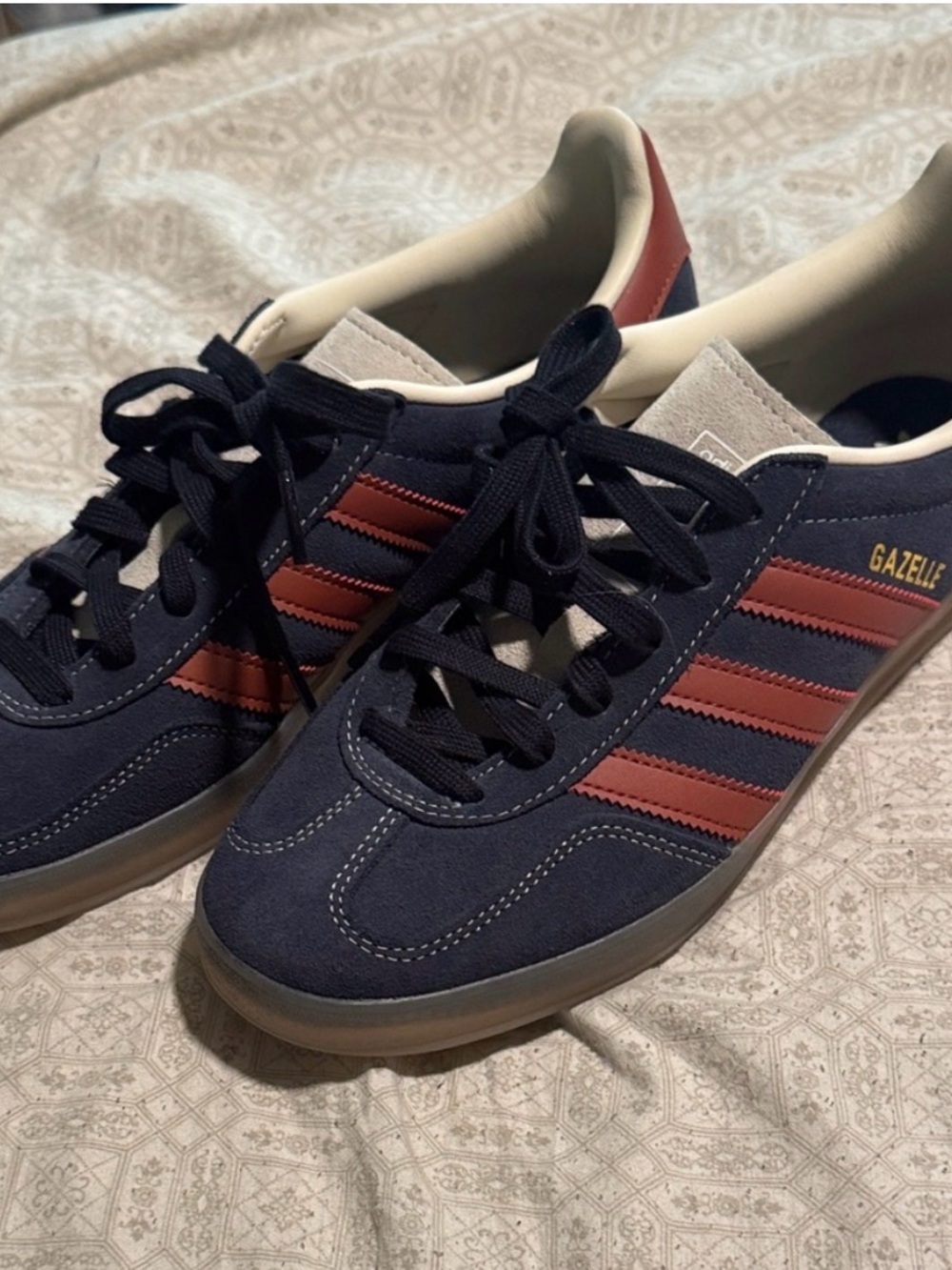Women’s adidas Originals Gazelle Navy & Red Suede Sneakers